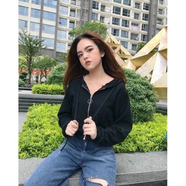 ÁO KHOÁC LEN TĂM FORM NGẮN CÓ NÓN SIÊU CƯNG