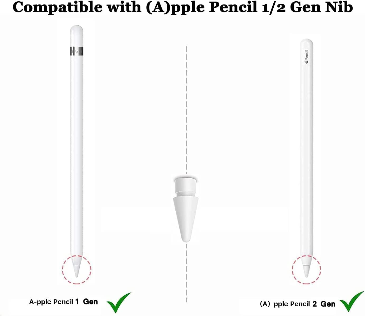 Tương thích tương thích cho  Pencil 2 Gen / 1st -   Pencil Peakial Ipencil Nib cho  Pro 11, 10,5 inch 12,9 inch 9,7 inch Mẹo bút chì nhạy cảm cao màu xám