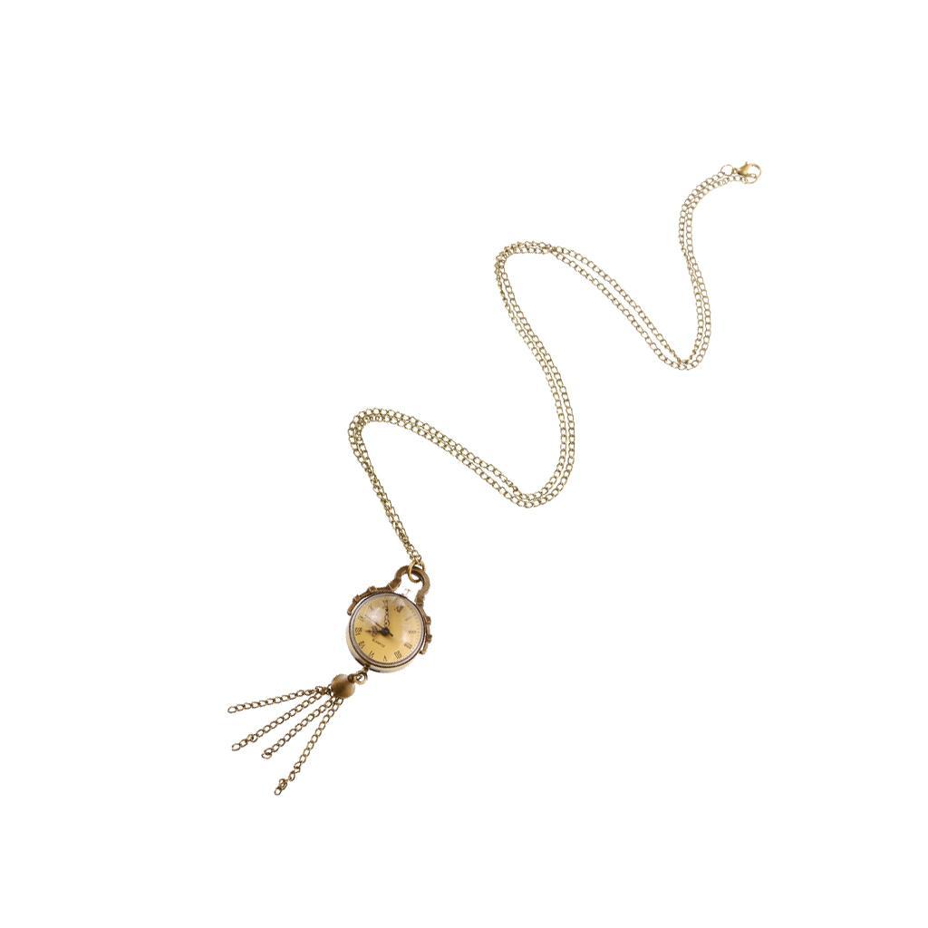 Fashion Vintage Retro Antique Tassel Cute Pocket Watch Chain Necklace Gifts
