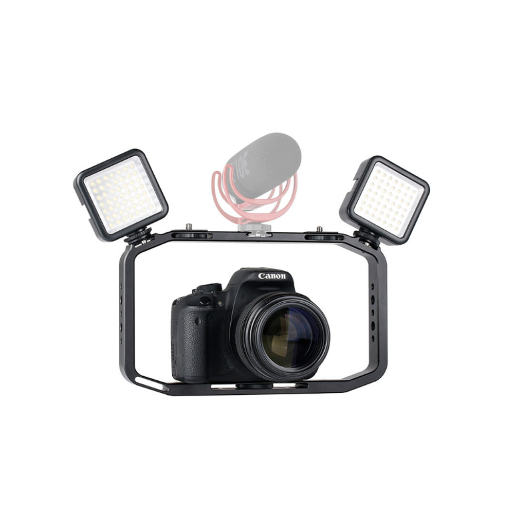 Smartphone Video Rig/Grip FUBA4 (Dụng cụ hỗ trợ quay trên Điện Thoại) - Hàng chính hãng