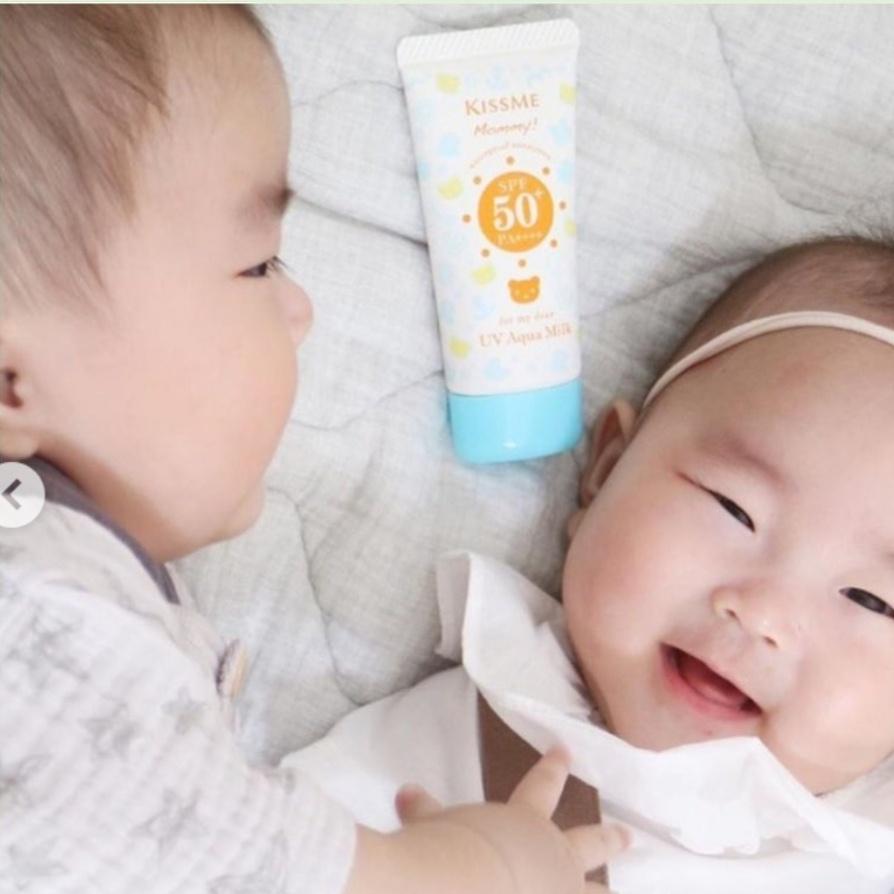 Kem Chống Nắng Dành Cho Trẻ Em Từ 06 Tháng Và Người Có Làn Da Nhạy Cảm Kissme Mommy (Tuýp 80g)