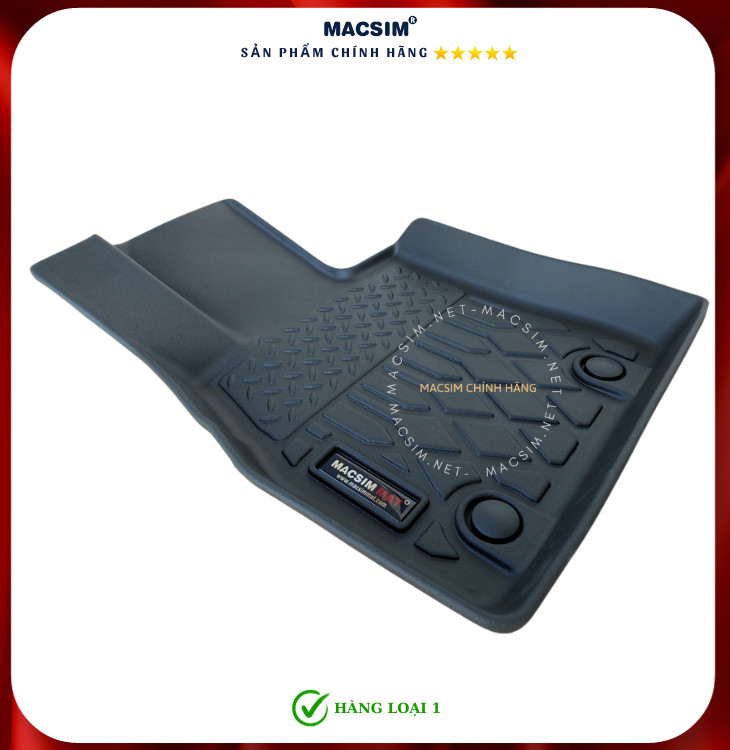 Thảm lót sàn xe ô tô Mazda 2 2016- nay Nhãn hiệu Macsim chất liệu nhựa TPE cao cấp màu đen