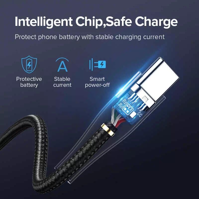 Ugreen UG60204ED022TK 0.5 Màu Xám Cáp USB-A sang Type C sạc nhanh - HÀNG CHÍNH HÃNG