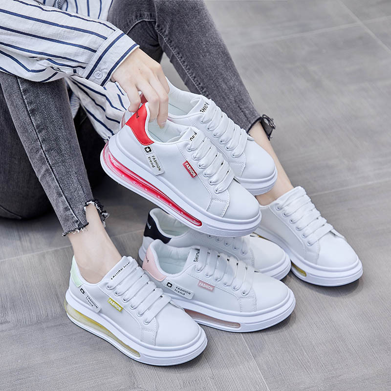 Giày sneaker nữ style Hàn Quốc hottrend 2022 đế bánh mì basic cao 4cm mới phong cách đẹp cá tính