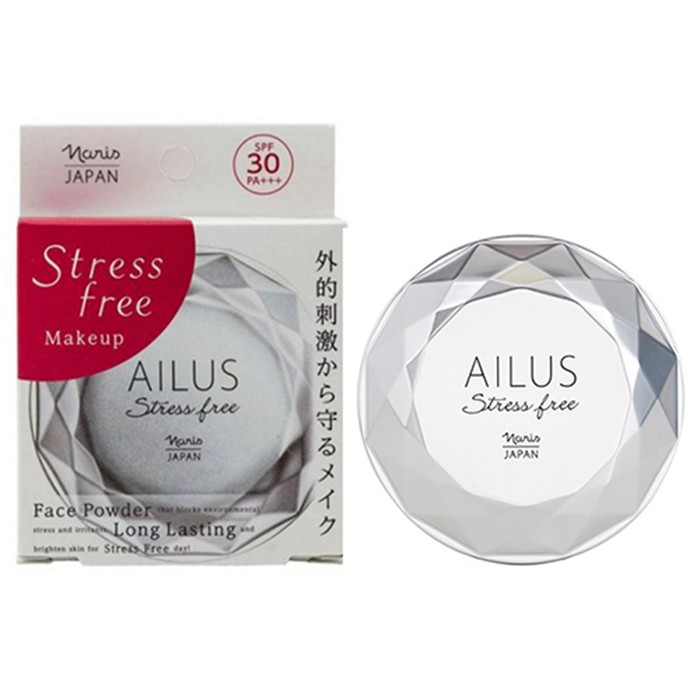 Phấn Phủ Trang Điểm Naris Cosmetic Ailus Stress Mỏng Nhẹ, Kiềm Dầu SPF30 PA+++ Nhật Bản 120g