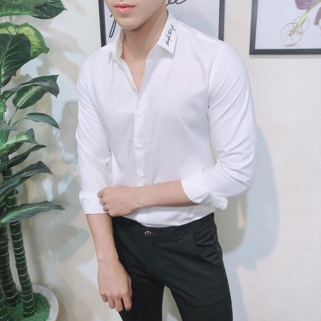 Áo Sơ Mi Nam Viền Cổ Chữ Ký GN622