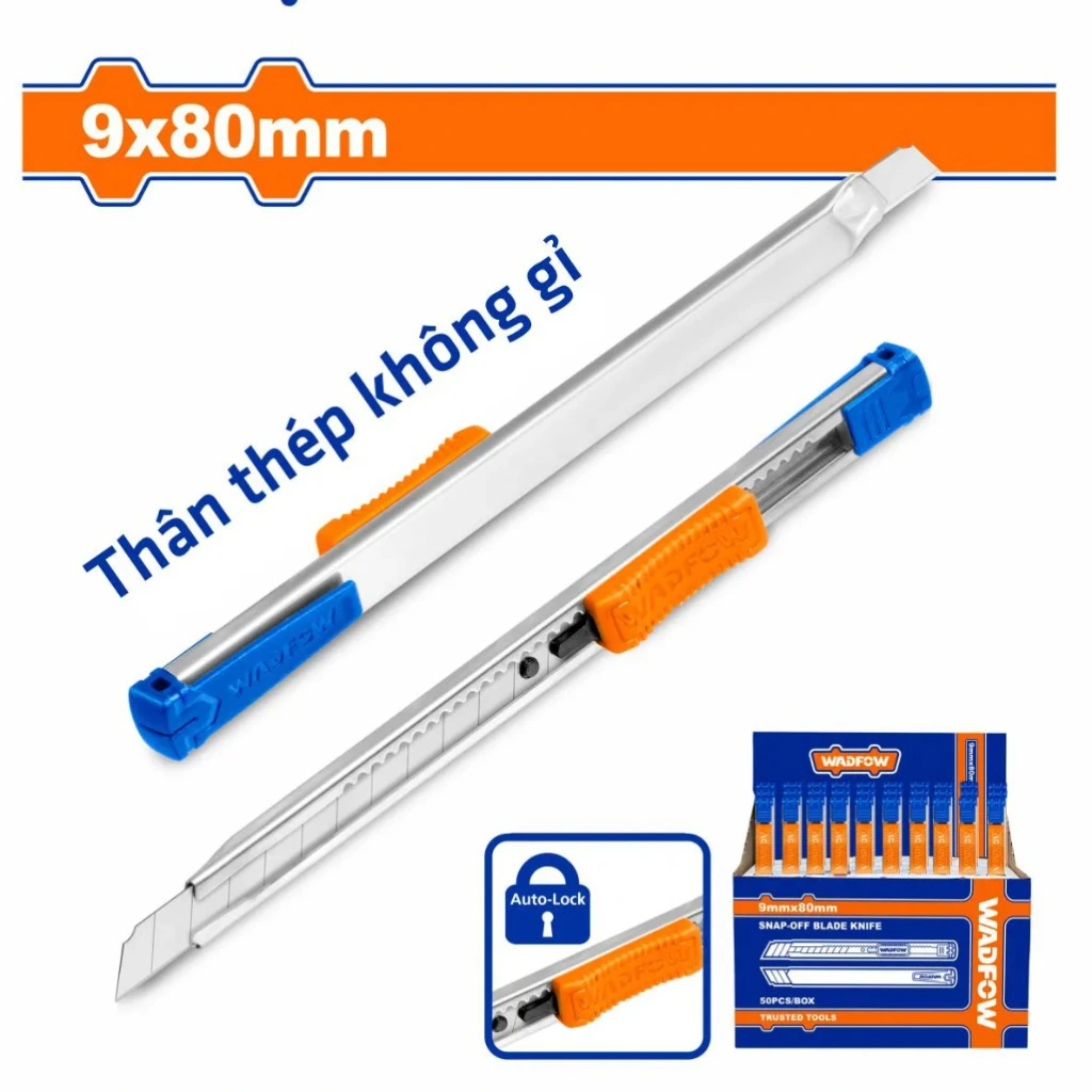 DAO RỌC GIẤY 9X80MM WSK1509 WADFOW - HÀNG CHÍNH HÃNG