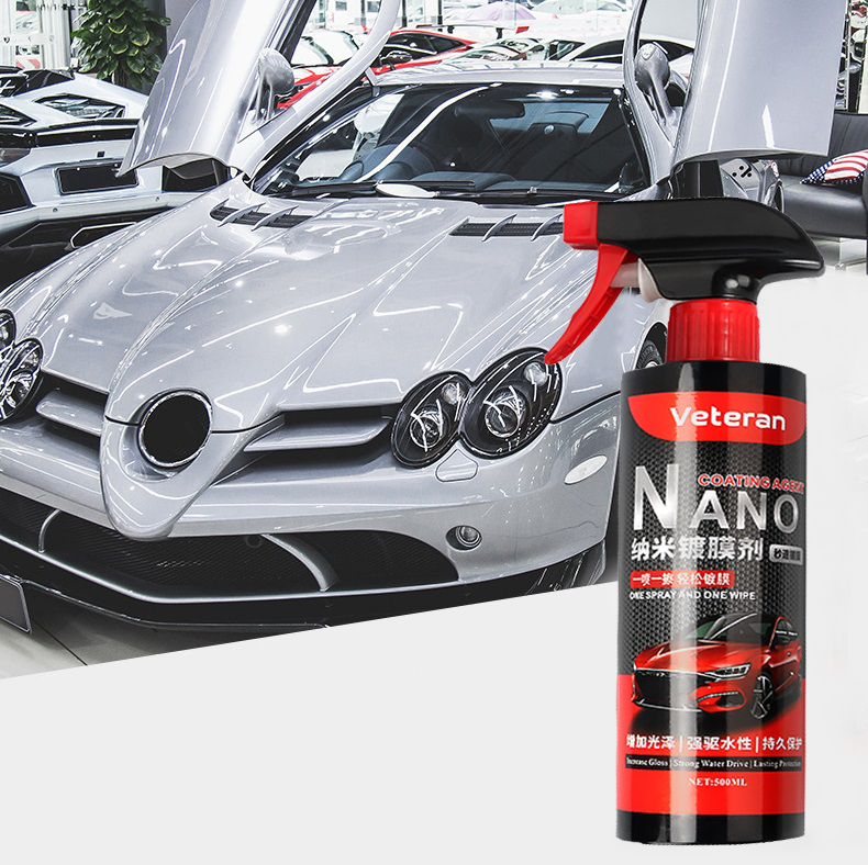 Dung Dịch Nano Phủ Bóng Sơn Xe Ô Tô Chống Thấm Nước Cao Cấp VETERAN 500ml- Hàng Nhập Khẩu