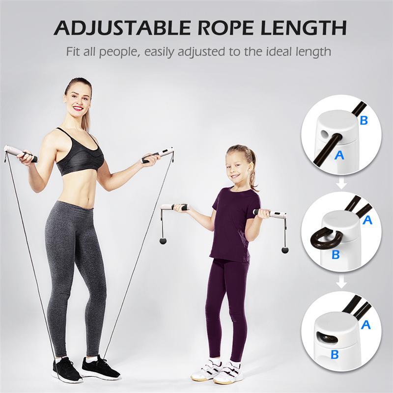Điện Tử Đếm Dây Nhảy Dây/Không Dây Chuyên Nghiệp Béo Dây Nhảy 3M/9.8ft Kỹ Thuật Số Tốc Độ Đếm Nhảy dây