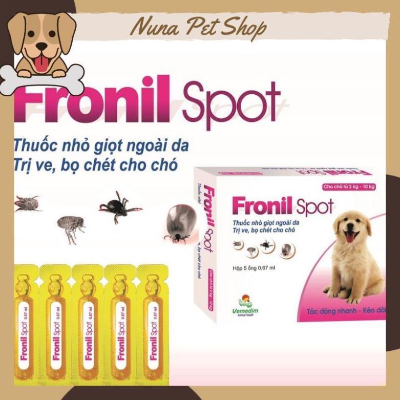 Nhỏ gáy Fronil Spot trị ve rận, bọ chét cho chó