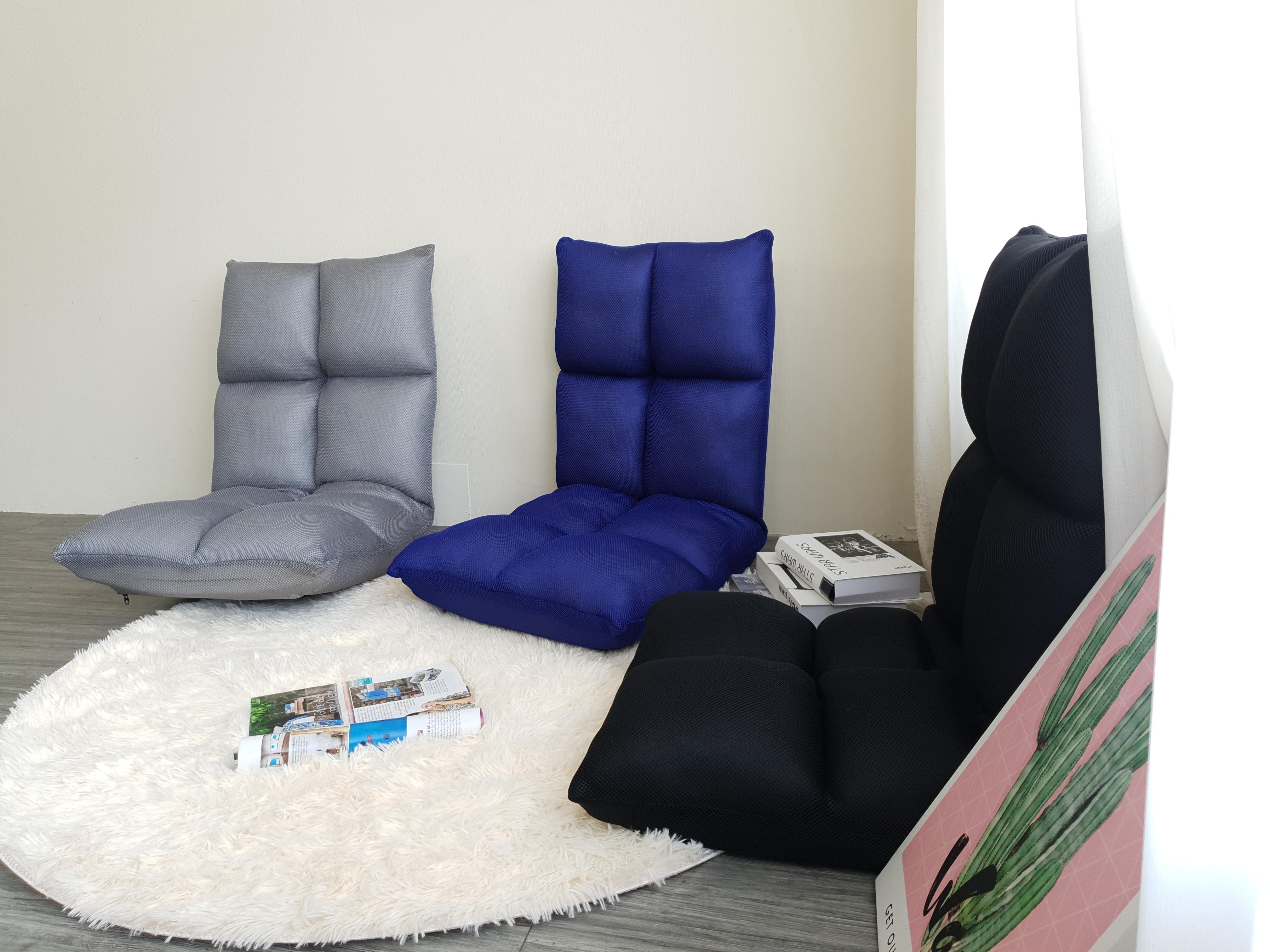 Ghế ngồi bệt Juno sofa vải lưới màu đen