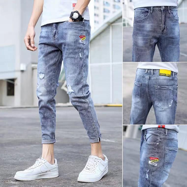 Quần Jean Nam Ống Đứng , Quần Bò Nam Thời Trang Co Giãn Mẫu Mới 2021 OBOK Fashion QJN3350