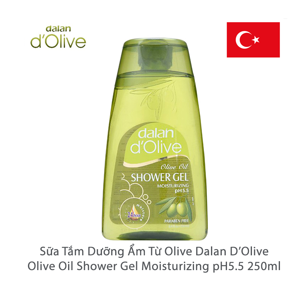 Sữa Tắm Dưỡng Ẩm Ô Liu Dalan D’Olive Olive Oil Shower Gel Moisturizing (250ml)