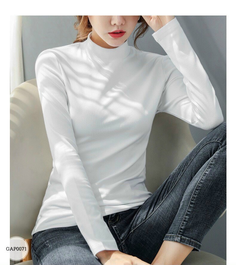 Áo thun dài tay dáng ôm body NỮ co giãn 4 chiều