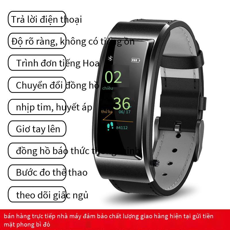 Khuyến mại vòng đeo tay cuộc gọi theo phong cách mới, màn hình màu, vòng đeo tay thể thao thông minh, cuộc gọi đa chức năng, đồng hồ riêng biệt hai trong một