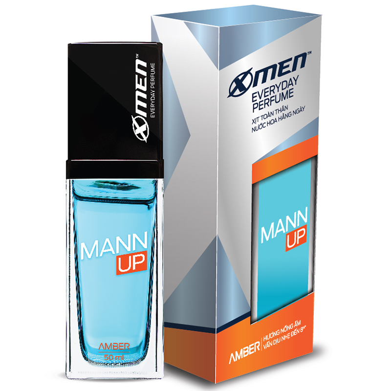 Xịt toàn thân X-Men Mann Up Amber 50ml