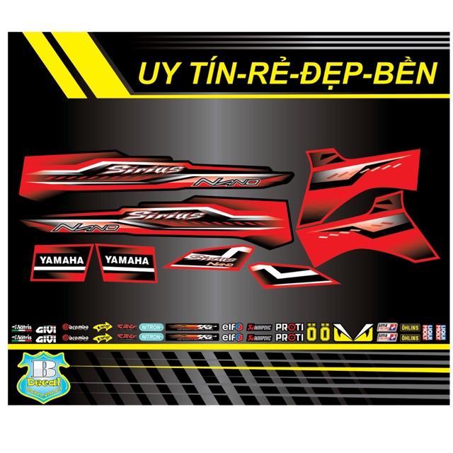 Tem rời dành cho xe Sirius V6 nhận đổi màu theo yêu cầu