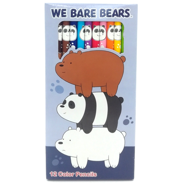 Chì Màu Dài We Bare Bears 218 - Mẫu 1 - Bao Bì Màu Tím