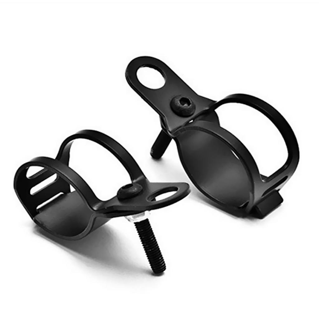 1 Pair Universal Motorcycle   Light Fork Mount Bracket Black