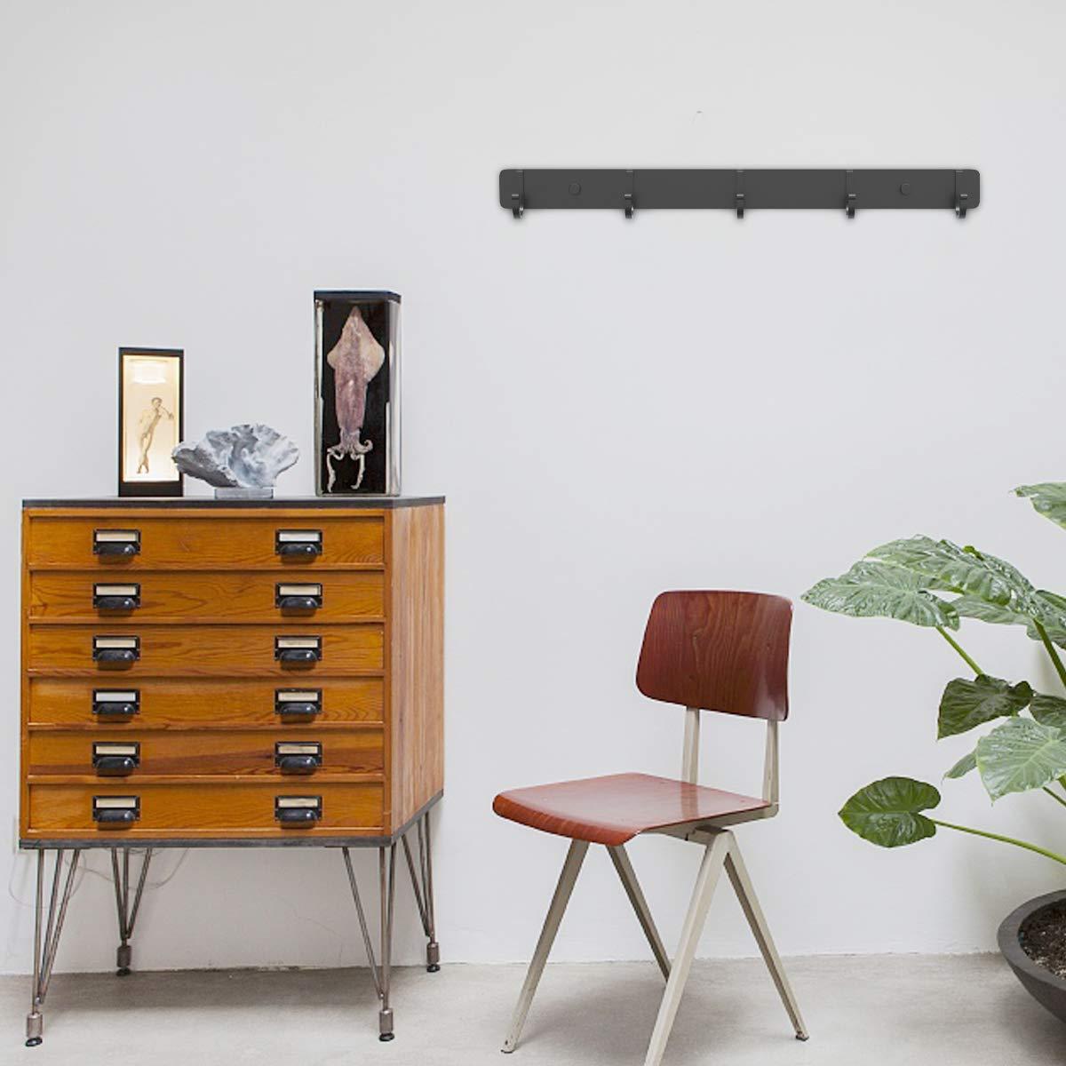 2PCS Tường Hook Rack thép không gỉ Haning cho áo choàng khăn khăn Chiếc ví Robe Mudroom Phòng tắm