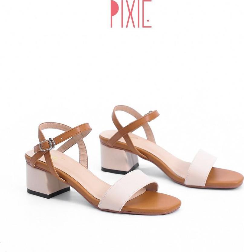 Giày Sandal Cao Gót 3cm Mix Nhiều Màu Pixie X476