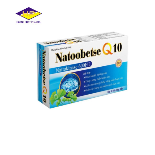 Natoobetse Q10 - Hỗ trợ hoạt huyết, dưỡng não, giúp tăng cường, tuần hoàn máu não, giảm tai biến mạch máu não