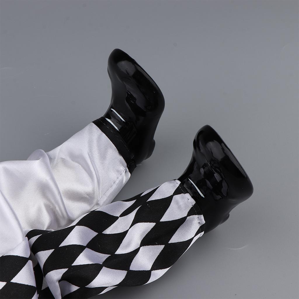 Porcelain Small Clown Doll, Funny Clown Model Figurines Crafts, G