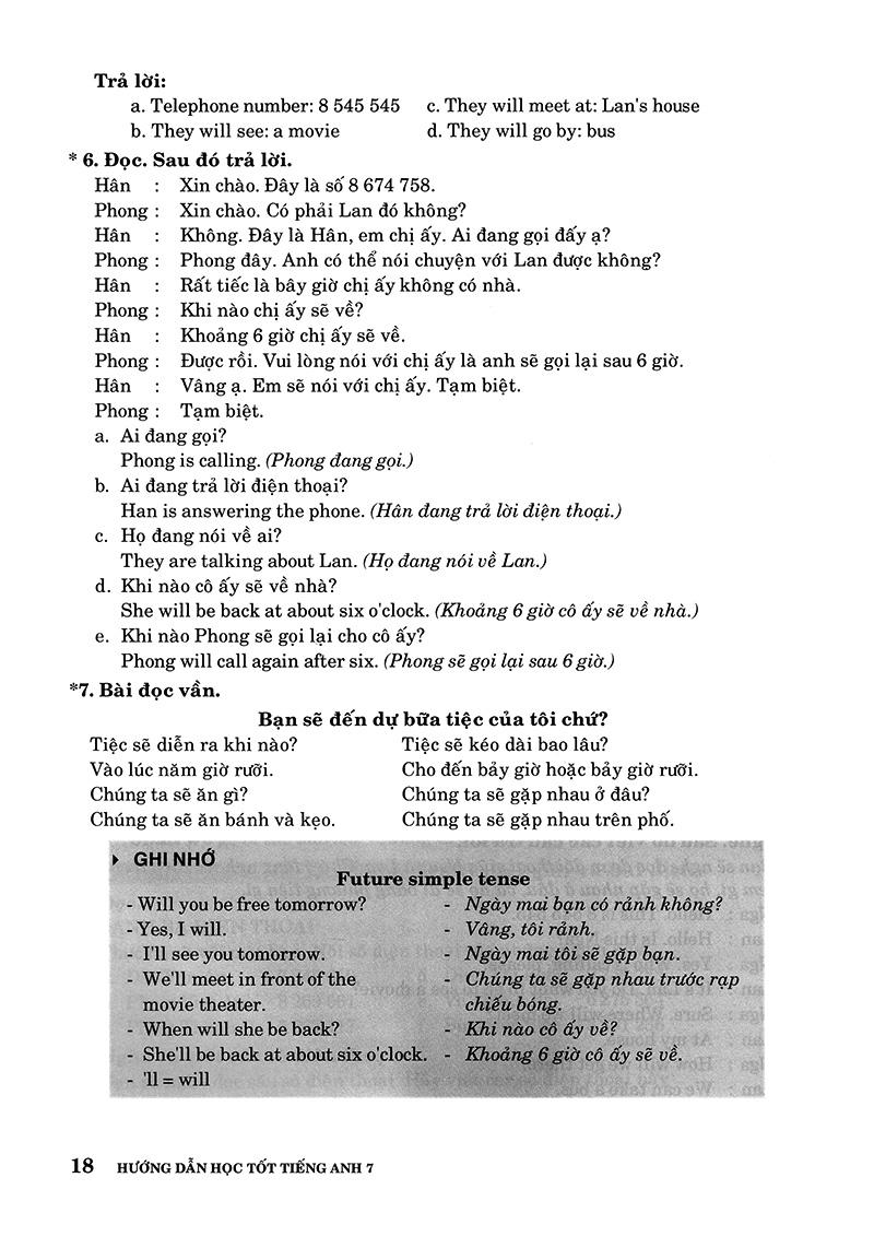 Sách Hướng Dẫn Học Tốt Tiếng Anh 7