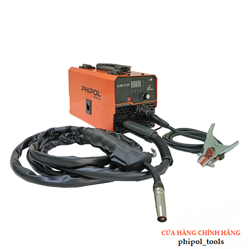 Máy hàn PHIPOL TOOLS MIG 200B không khí điện 220V tặng kèm nhiều phụ kiện, có chế độ hàn MIG/MMA/TIG - Hàng Chính Hãng