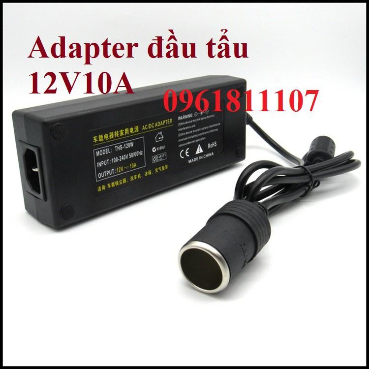 Adapter tẩu thuốc 12V 10A cho máy bơm hơi