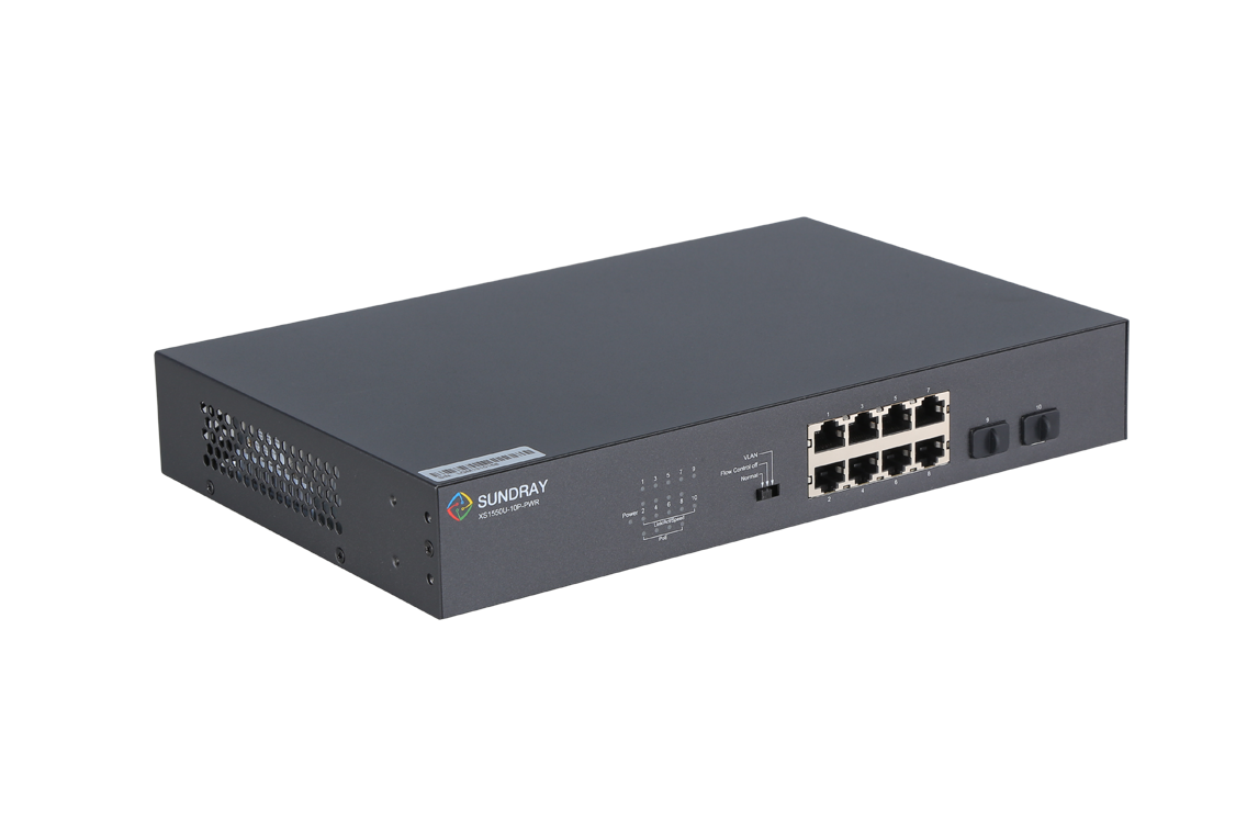 8-Port Gigabit Unmanaged Switch Sundray X-Link XS1550U-10P-PWR-hàng chính hãng