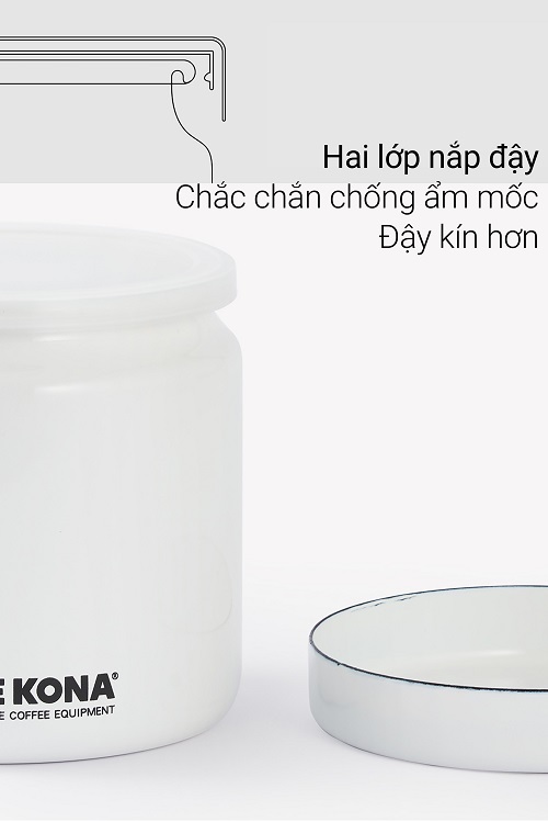 Hủ lọ inox tráng men sứ 250g