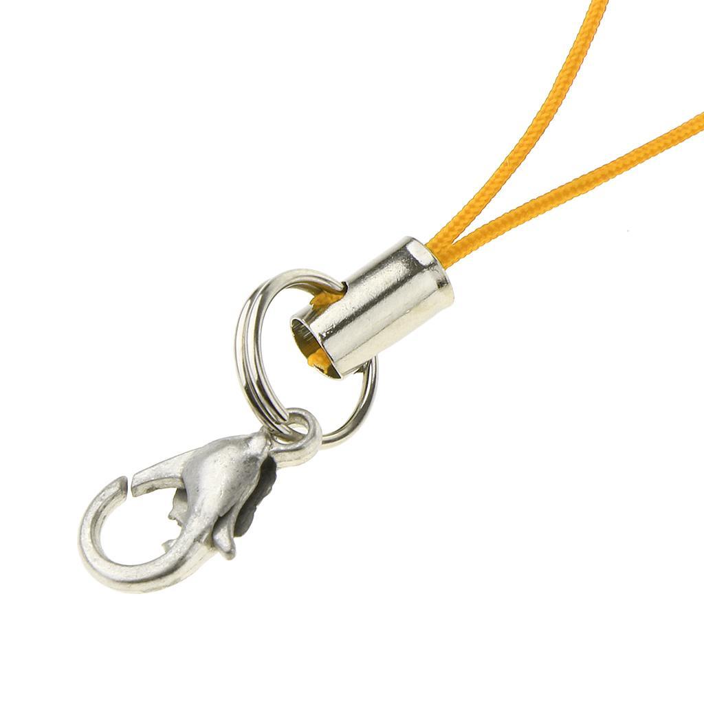 3-5pack 20pcs DIY Mobile Cellphone Keychain Lanyard Charms DIY Rope Yellow