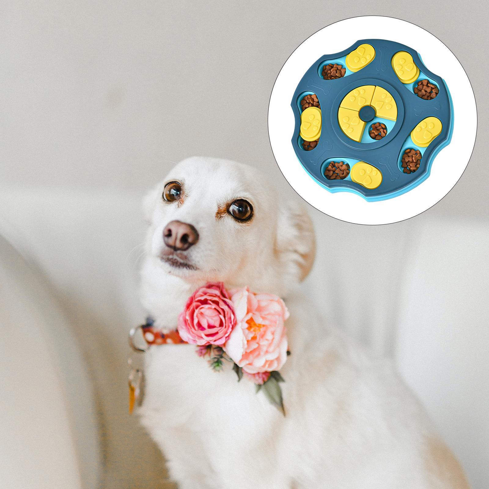 Slow Feeder Treat Dispenser Game Non Slip Pink Pink