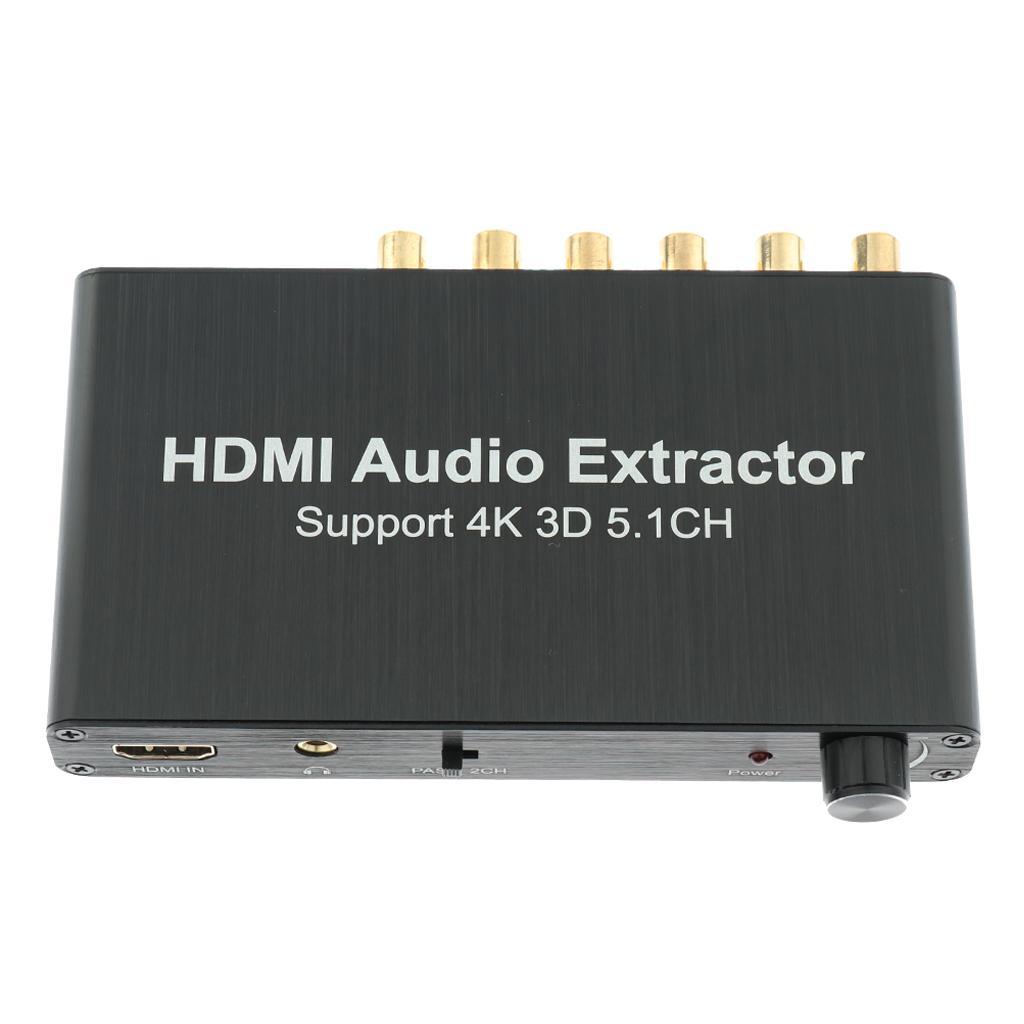 Splitter 5.1CH AC-3/DTS 4K/3D Audio Extractor Decoder 1080P Adapter