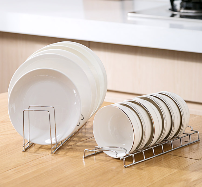 Giá Inox Úp Chén, Bát, Đĩa Ráo Nước, Không Lo Tróc Sơn, hạn chế diện tích gọn gàng tiện lợi