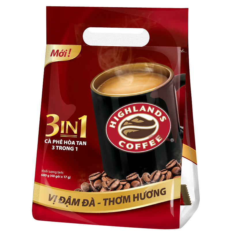 Hình ảnh của sản phẩm Cà Phê Highlands Coffee 3in1 Hòa Tan (40 Gói x 17g)