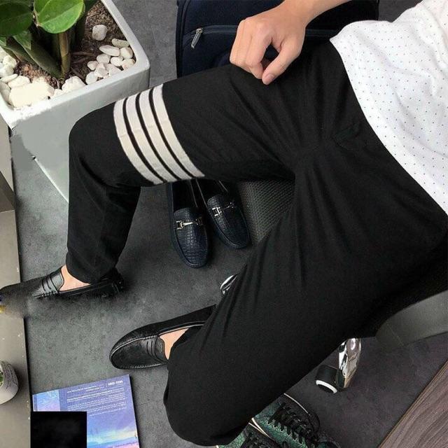 Quần Âu Nam Sọc Trắng Dáng Ôm Body Hàn Quốc  atbshop