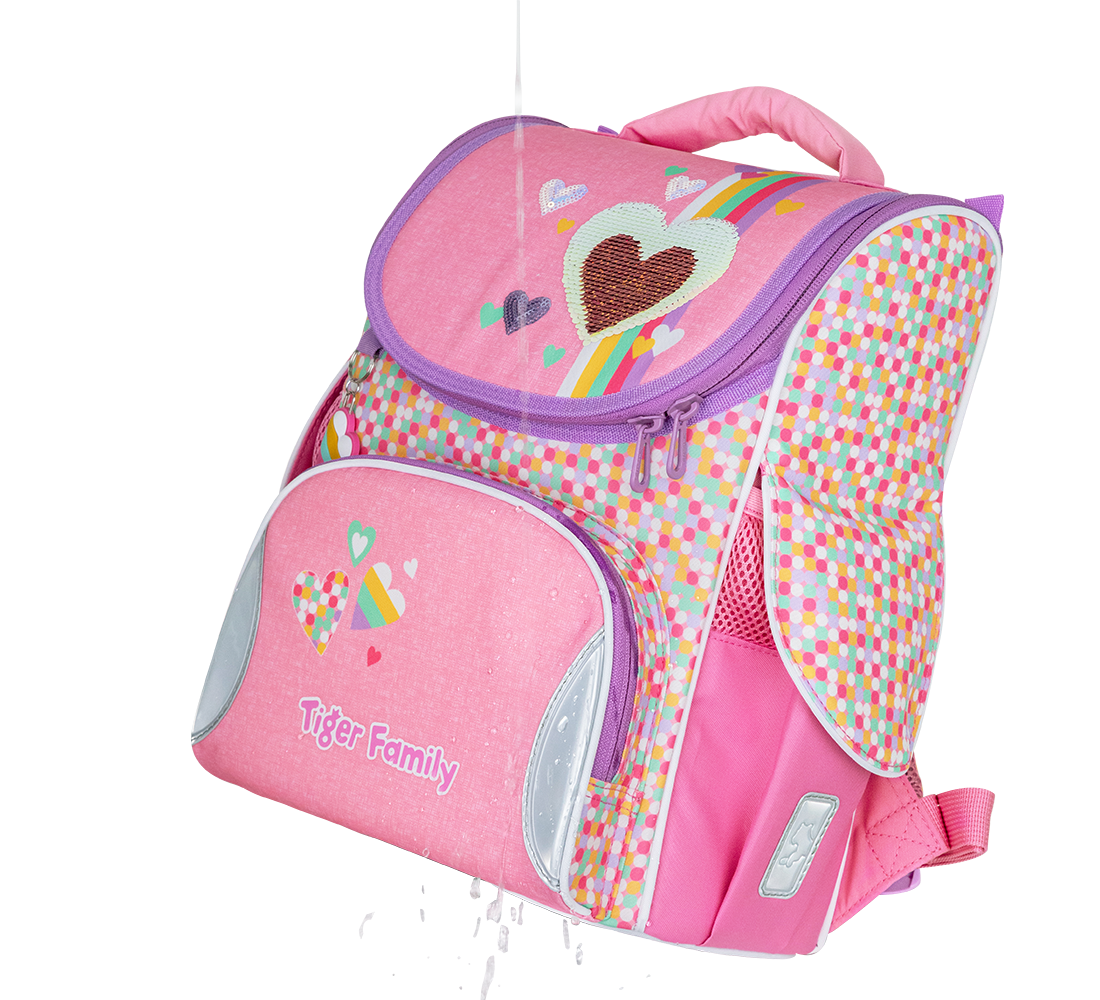 Cặp Chống Gù Nature Quest Schoolbag Pro - Pink Amour - Sequins - Tiger Family TGNQ-041A