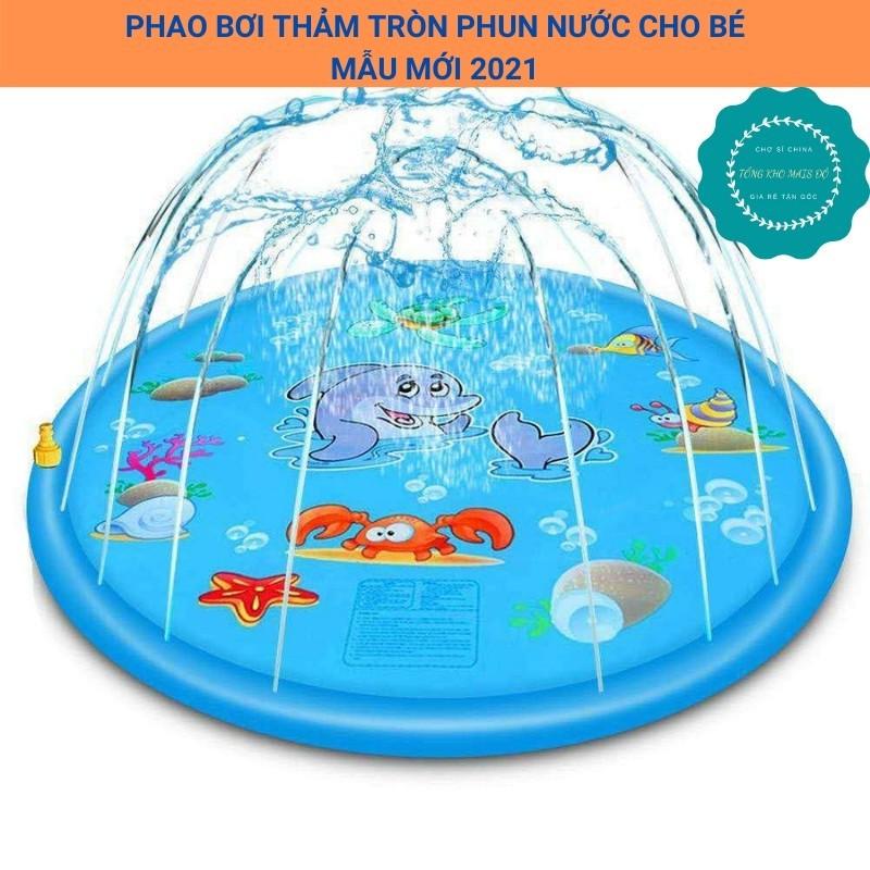 Bể bơi phao tròn phun nước ngoài trời 170cm