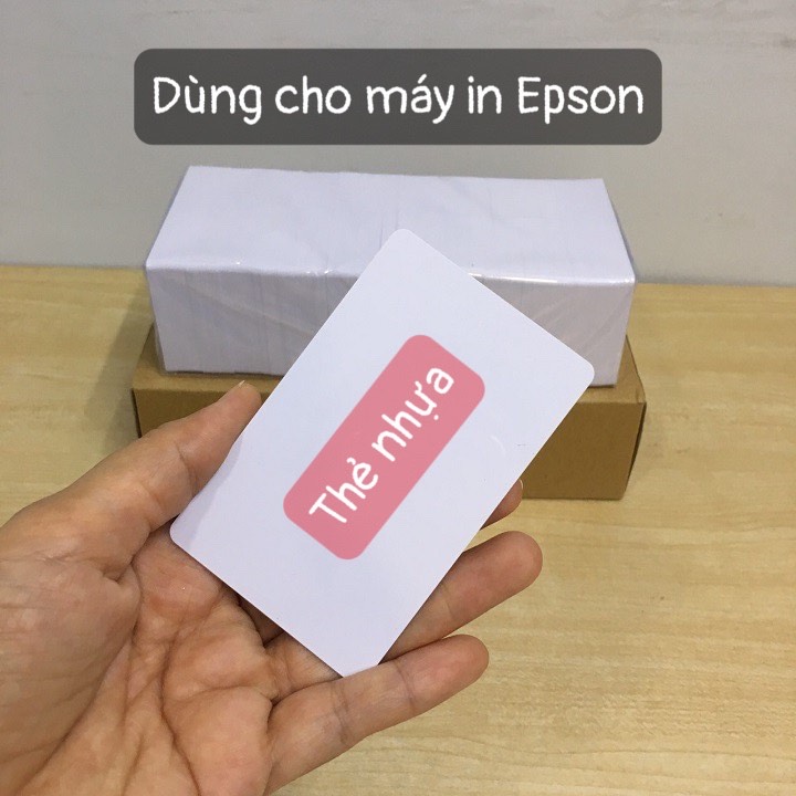 Phôi thẻ nhựa in trên máy in mực nước - Hộp 250 cái