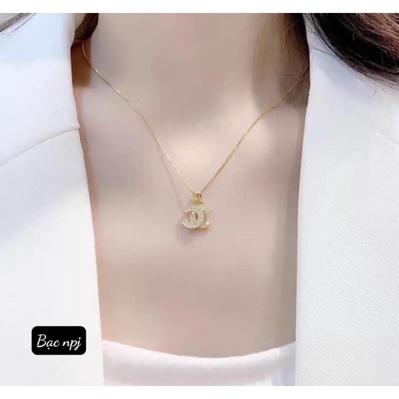 Dây chuyền X kiểu dáng mới, vòng cổ nữ Bạc ta - Bạc npj
