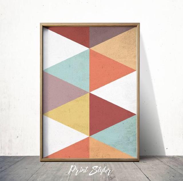 Hình khối - Tranh canvas decor kt40x60cn