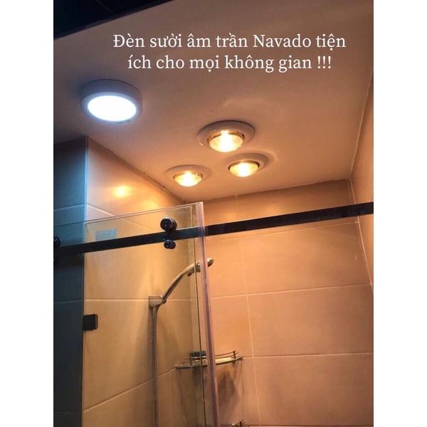 Đèn sưởi nhà tắm âm trần 1 bóng tròn Navado NAV6010