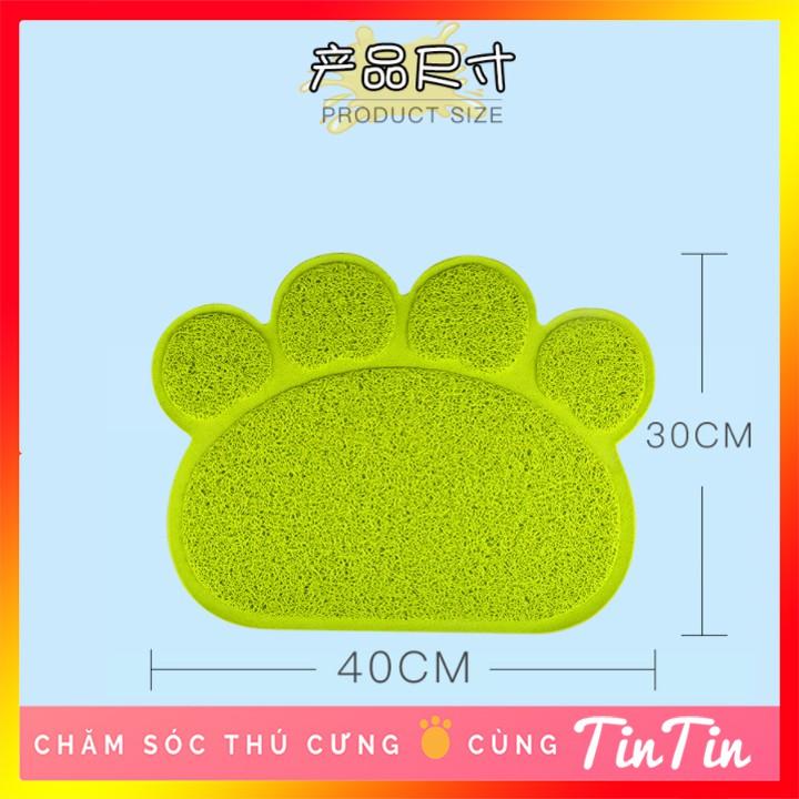 Thảm Lót Khay Vệ Sinh, Thảm Lót Bát Ăn Cho Mèo, Thảm Lót Chống Văng Cát Vệ Sinh và Hạt Thức Ăn