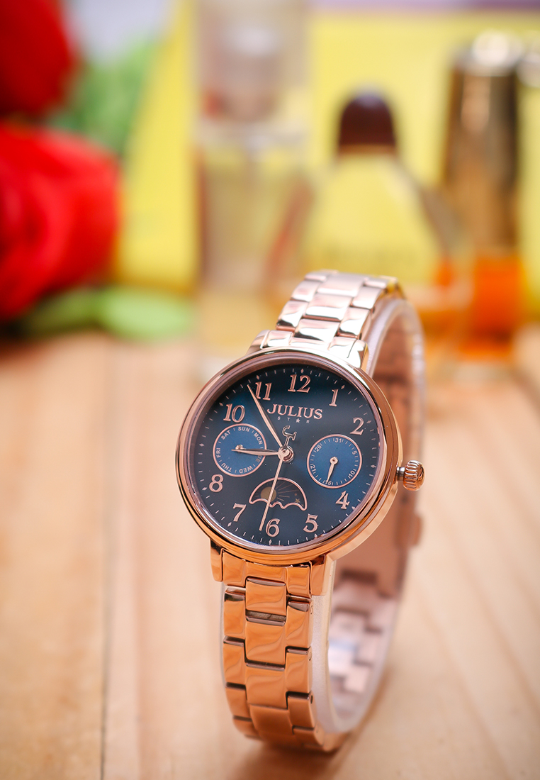 Đồng Hồ Nữ JS-047 Julius Star Kính Saphire Hàn Quốc