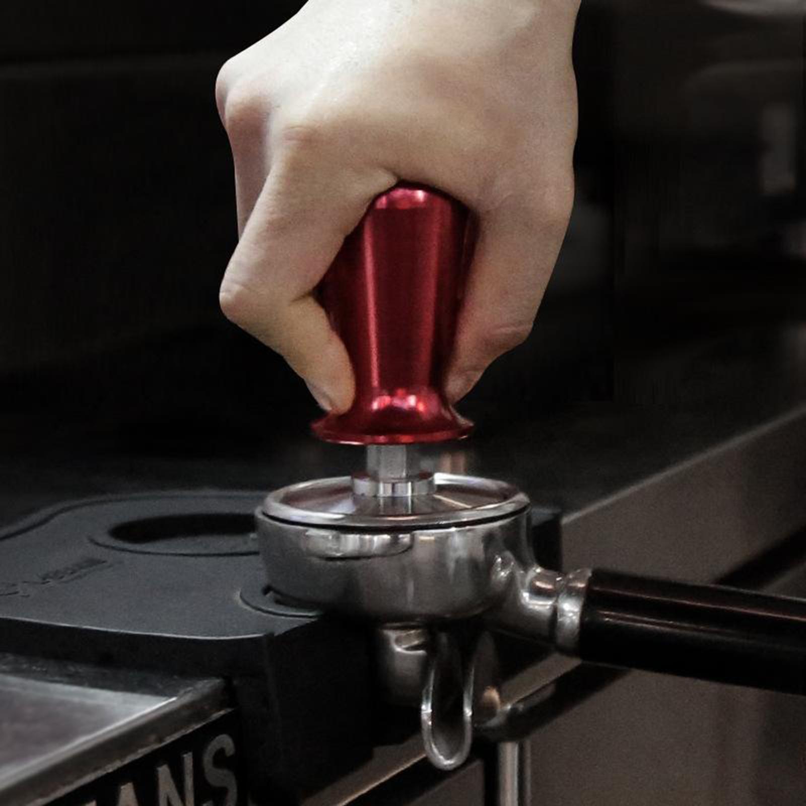 2x Barista Coffee Tamper Coffee Bean Hand Press Flat Base 57.5MM Coffee Machine Coffee Leveler Home