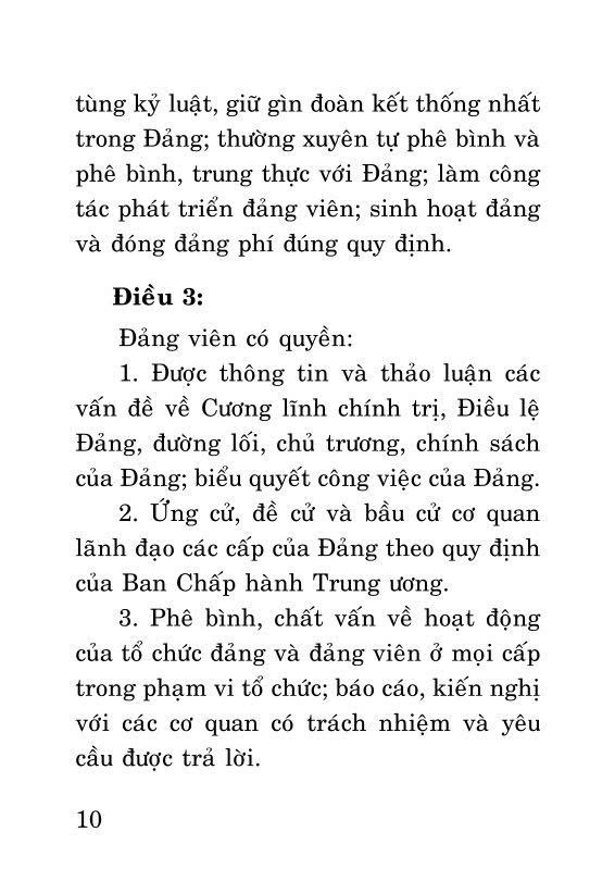 Điều lệ Đảng Cộng sản Việt Nam