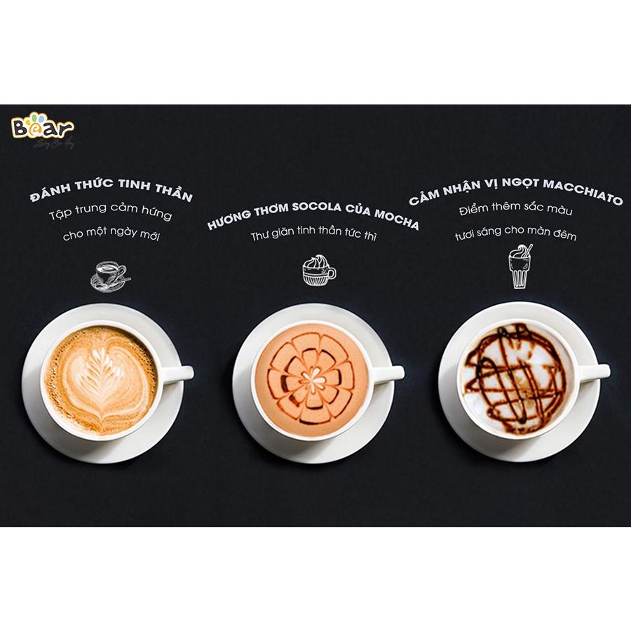 Máy pha cà phê Espresso Bear A02N1 tự động, kích thước nhỏ gọn, thanh lịch, nhiều tính năng, pha cafe, pha trà..- Hàng chính hãng