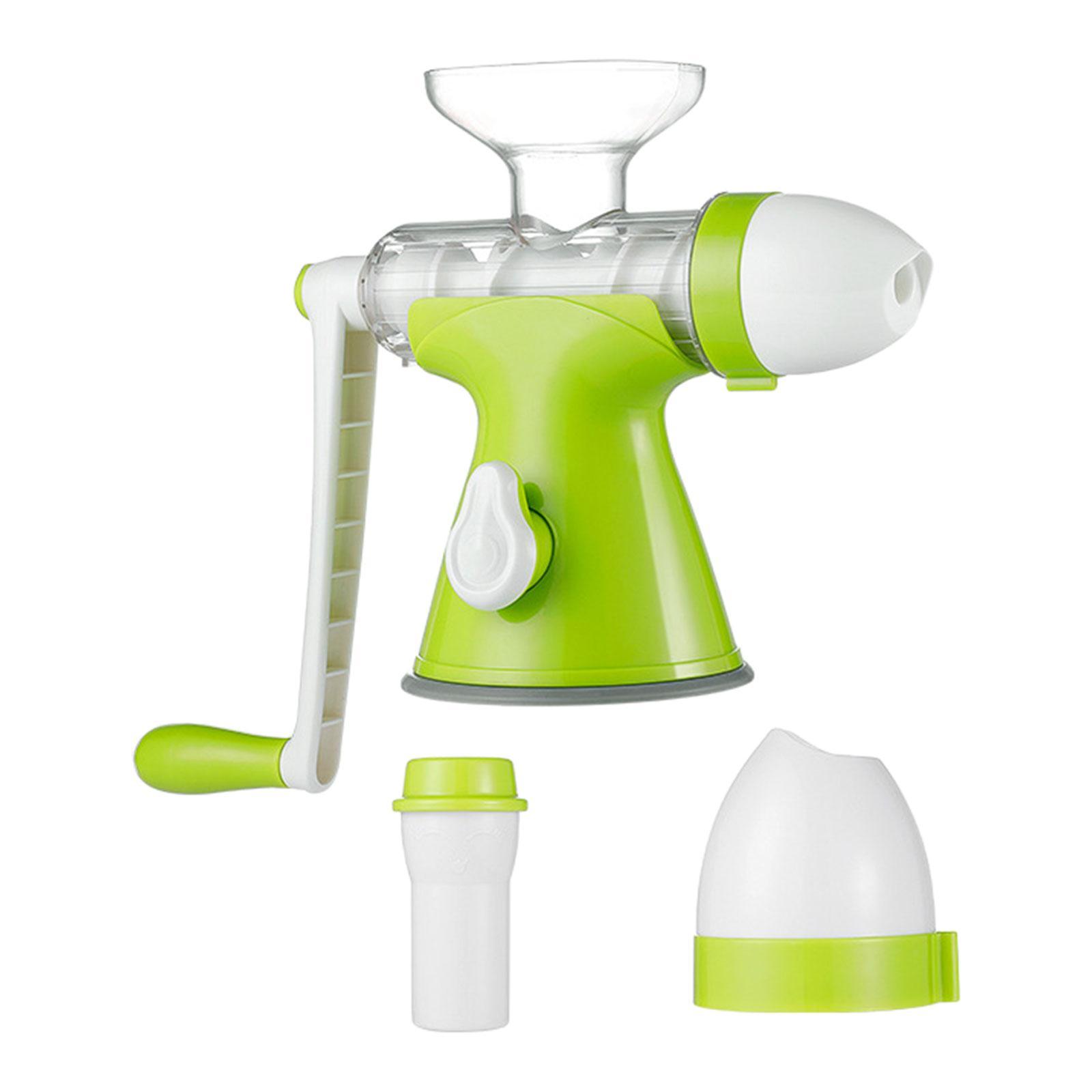 Manual Juicer Hand Cranked Juice Extractor Portable Easy to Clean Stable Multifunctional Cold Press Grinding Juicer Machine